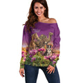 ANZAC Day Off Shoulder Sweater Lest We Forget The Animals Of War