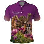ANZAC Day Polo Shirt Lest We Forget The Animals Of War