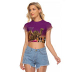 ANZAC Day Raglan Cropped T Shirt Lest We Forget The Animals Of War