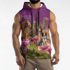 ANZAC Day Sleeveless Hoodie Lest We Forget The Animals Of War