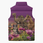 ANZAC Day Sleeveless Puffer Jacket Lest We Forget The Animals Of War