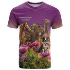 ANZAC Day T Shirt Lest We Forget The Animals Of War