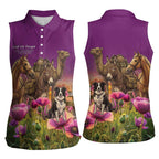ANZAC Day Women Sleeveless Polo Shirt Lest We Forget The Animals Of War