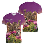 ANZAC Day Women V-Neck T-Shirt Lest We Forget The Animals Of War