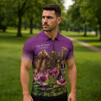 ANZAC Day Zipper Polo Shirt Lest We Forget The Animals Of War