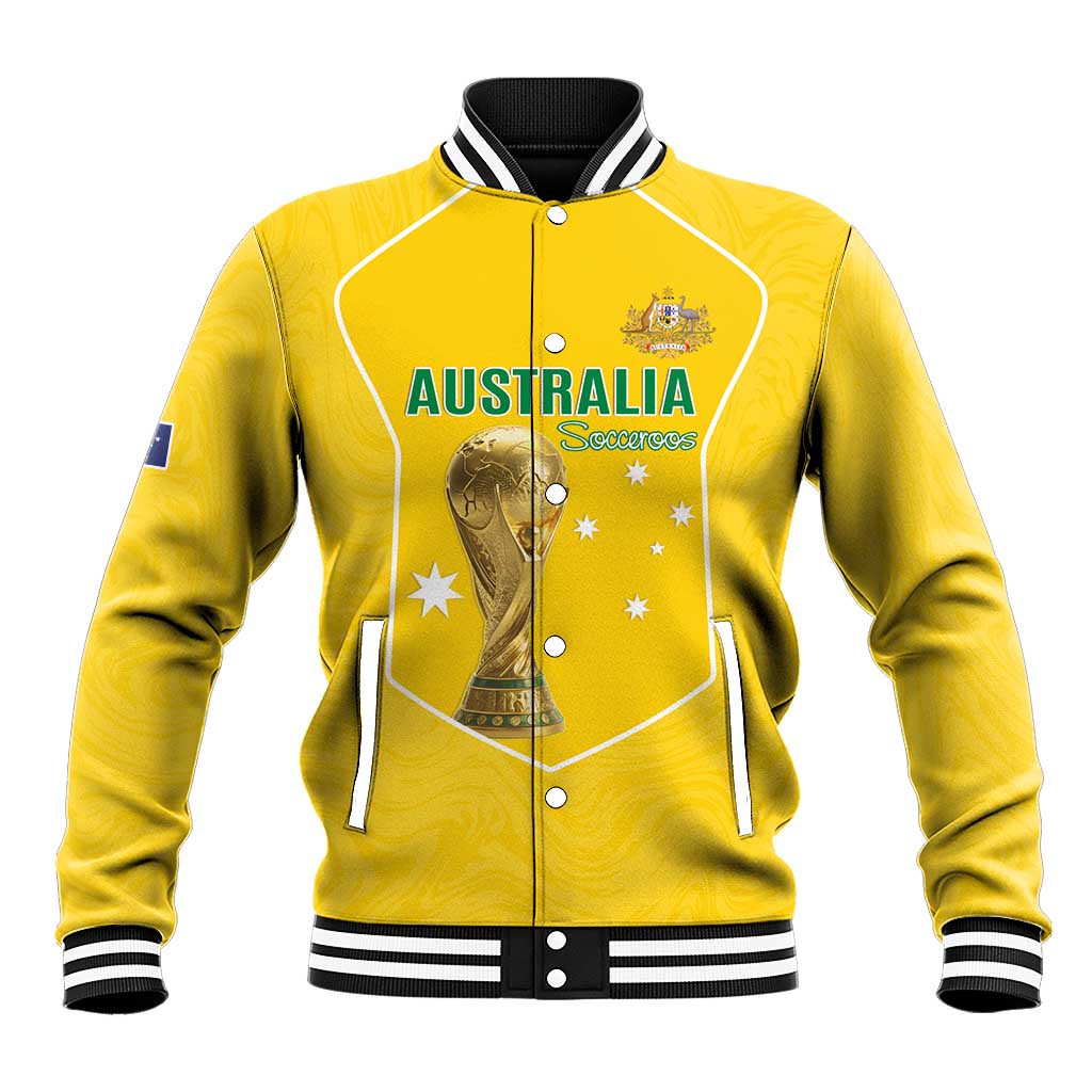 Custom Australia Soccer Baseball Jacket Aussie Aussie Oi Oi Oi