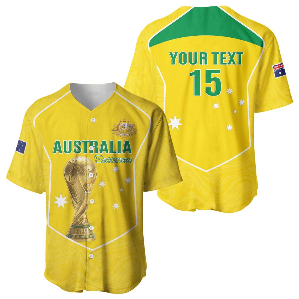 Custom Australia Soccer Baseball Jersey Aussie Aussie Oi Oi Oi