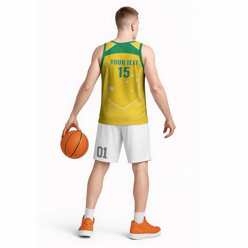 Custom Australia Soccer Basketball Jersey Aussie Aussie Oi Oi Oi