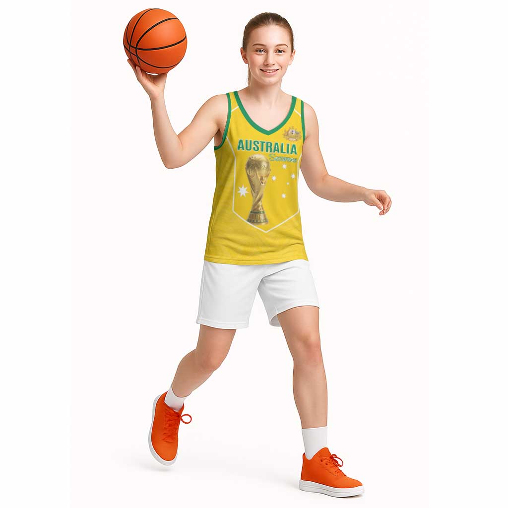 Custom Australia Soccer Basketball Jersey Aussie Aussie Oi Oi Oi