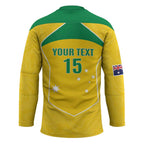 Custom Australia Soccer Hockey Jersey Aussie Aussie Oi Oi Oi