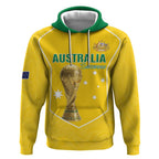 Custom Australia Soccer Hoodie Aussie Aussie Oi Oi Oi
