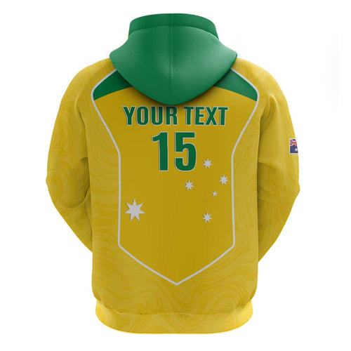 Custom Australia Soccer Hoodie Aussie Aussie Oi Oi Oi