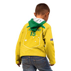 Custom Australia Soccer Kid Hoodie Aussie Aussie Oi Oi Oi