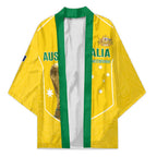 Custom Australia Soccer Kimono Aussie Aussie Oi Oi Oi