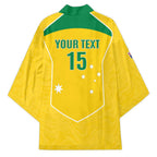 Custom Australia Soccer Kimono Aussie Aussie Oi Oi Oi