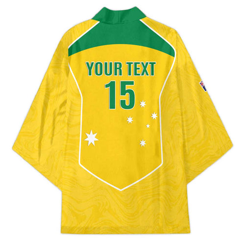 Custom Australia Soccer Kimono Aussie Aussie Oi Oi Oi