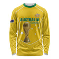 Custom Australia Soccer Long Sleeve Shirt Aussie Aussie Oi Oi Oi