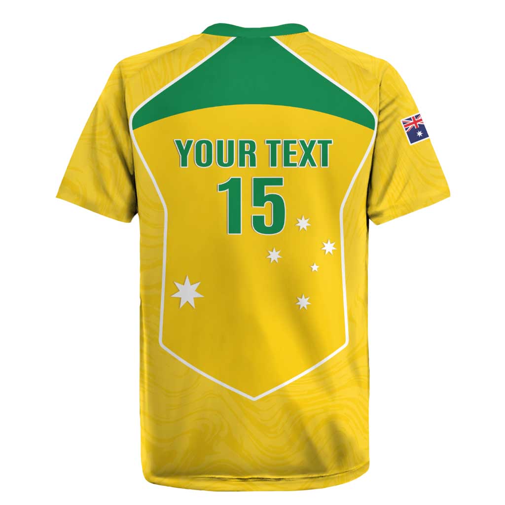 Custom Australia Soccer Rugby Jersey Aussie Aussie Oi Oi Oi