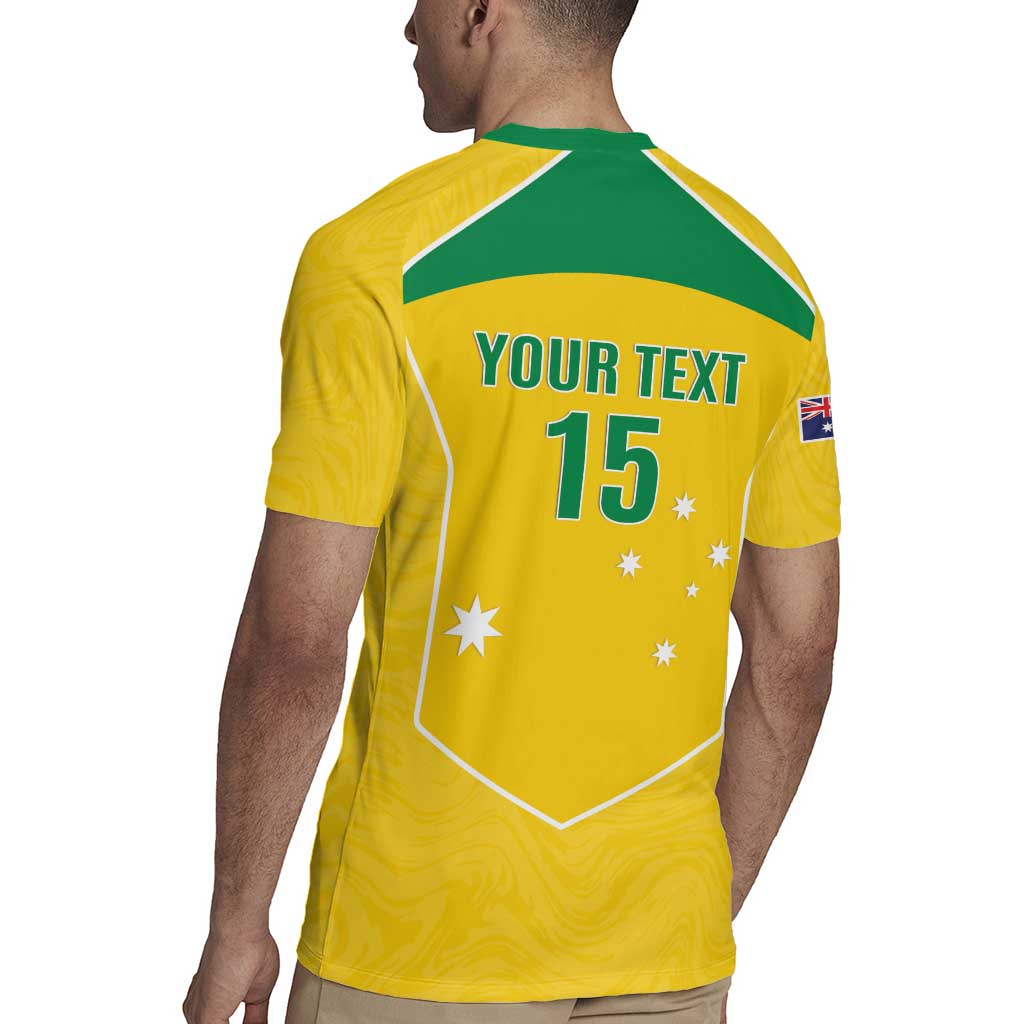 Custom Australia Soccer Rugby Jersey Aussie Aussie Oi Oi Oi