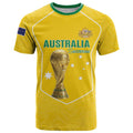 Custom Australia Soccer T Shirt Aussie Aussie Oi Oi Oi