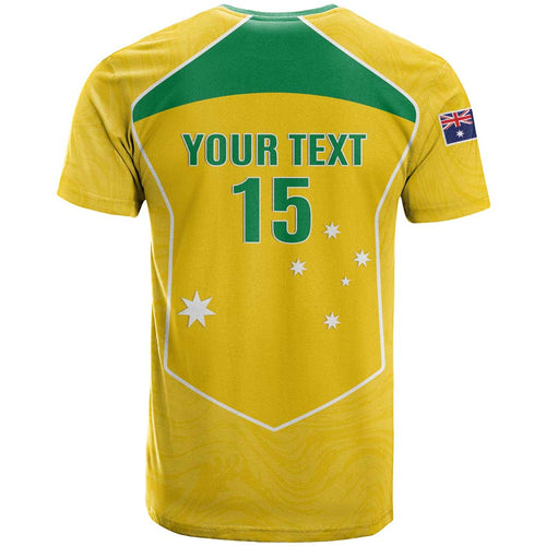 Custom Australia Soccer T Shirt Aussie Aussie Oi Oi Oi