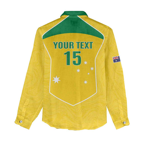 Custom Australia Soccer Women Casual Shirt Aussie Aussie Oi Oi Oi