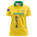 Custom Australia Soccer Women Polo Shirt Aussie Aussie Oi Oi Oi