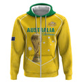 Custom Australia Soccer Zip Hoodie Aussie Aussie Oi Oi Oi