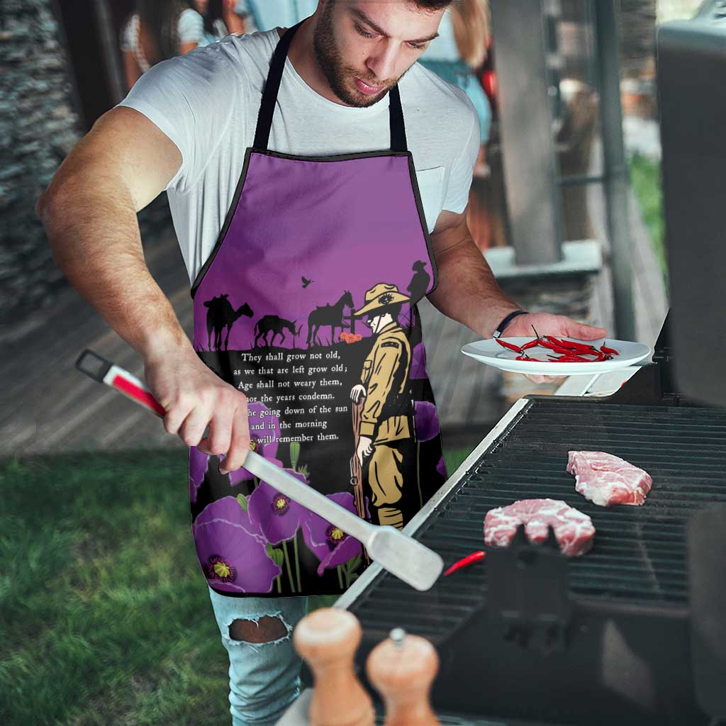 ANZAC Soldier and War Animals Apron We Will Remember Them