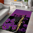 ANZAC Soldier and War Animals Area Rug We Will Remember Them