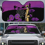 ANZAC Soldier and War Animals Auto Sun Shade We Will Remember Them