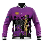 ANZAC Soldier and War Animals Baseball Jacket We Will Remember Them