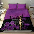 ANZAC Soldier and War Animals Bedding Set We Will Remember Them