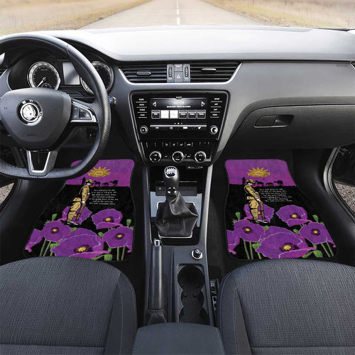 ANZAC Soldier and War Animals Car Mats We Will Remember Them