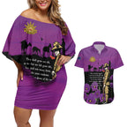 ANZAC Soldier and War Animals Couples Matching Off Shoulder Short Dress and Hawaiian Shirt We Will Remember Them