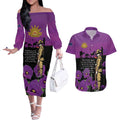 ANZAC Soldier and War Animals Couples Matching Off The Shoulder Long Sleeve Dress and Hawaiian Shirt We Will Remember Them