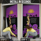 ANZAC Soldier and War Animals Door Cover We Will Remember Them