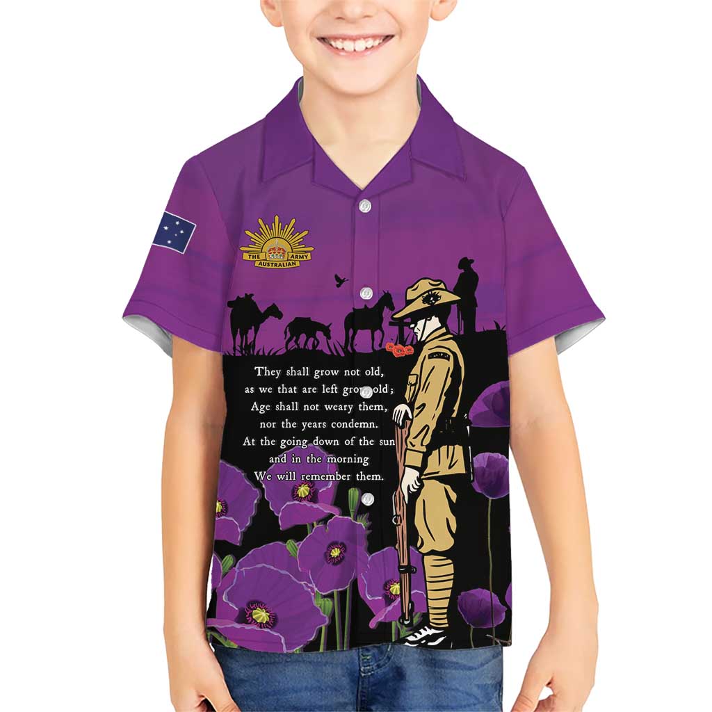 ANZAC Soldier and War Animals Hawaiian Shirt We Will Remember Them