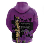 ANZAC Soldier and War Animals Hoodie We Will Remember Them