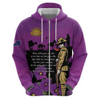 ANZAC Soldier and War Animals Hoodie We Will Remember Them