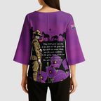 ANZAC Soldier and War Animals Kimono Sleeve Blouse We Will Remember Them