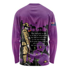 ANZAC Soldier and War Animals Long Sleeve Shirt We Will Remember Them