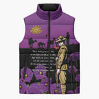 ANZAC Soldier and War Animals Sleeveless Puffer Jacket We Will Remember Them