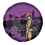 ANZAC Soldier and War Animals Spare Tire Cover We Will Remember Them
