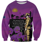 ANZAC Soldier and War Animals Sweatshirt We Will Remember Them