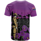 ANZAC Soldier and War Animals T Shirt We Will Remember Them