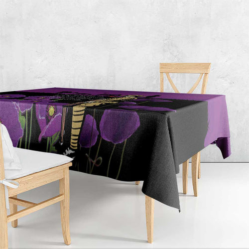 ANZAC Soldier and War Animals Tablecloth We Will Remember Them