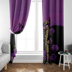 ANZAC Soldier and War Animals Window Curtain We Will Remember Them