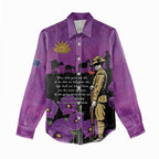 ANZAC Soldier and War Animals Women Casual Shirt We Will Remember Them