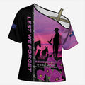 Personalised ANZAC War Animals Cross Shoulder Shirt Lest We Forget Memorial